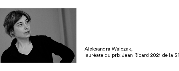 Aleksandra Walczak, winner of the Prix Jean Ricard 2021 of the SFP