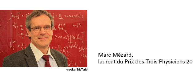 Marc Mézard, winner of the Three Physicist Prize 2021