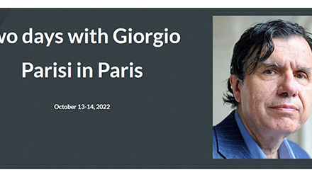 Two days with Giorgio Parisi in Paris – October 12-13, 2022