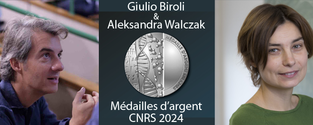 Giulio BIROLI et Aleksandra WALCZAK, lauréats de la médaille d’argent 2024 du CNRS